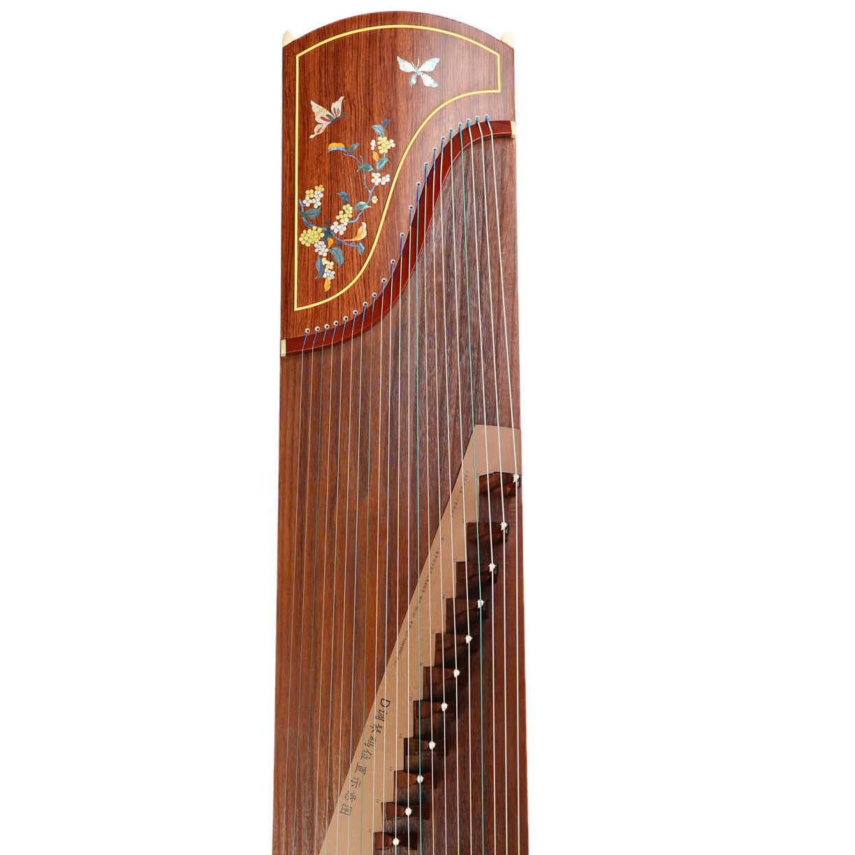 Dunhuang Professional Level Endless Summer Bloom African Rosewood Guzheng 694L-WY 敦煌牌无尽夏花 for Professional Performancers Graded Examinations
