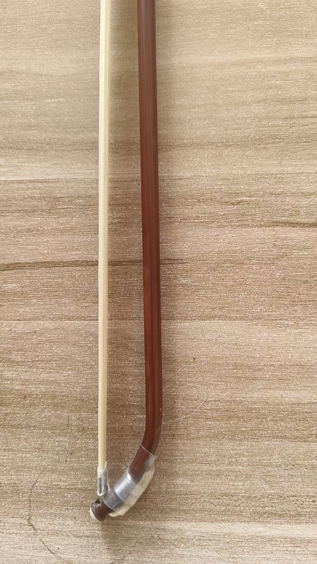 Landtom Professional Erhu Bow with Premium Horsehair, Natural Bamboo Shaft, Bone Frog & Screw