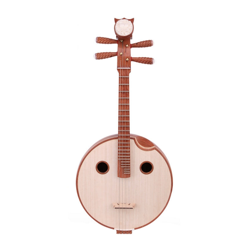 LANDTOM Selected Burmese Rosewood (Dalbergia oliveri) Zhongruan Professional Performance Grade with Paulownia Soundboard, Cutaway Body, Peony Headstock