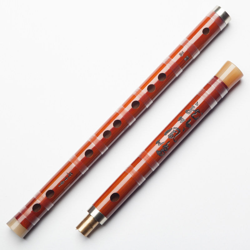 LANDTOM Selected Dong Xuehua Handcrafted Professional Bamboo Dizi Flute Aged Bitter Bamboo Chinese Performance Flute Collectible Musical Instrument GFDEC Key