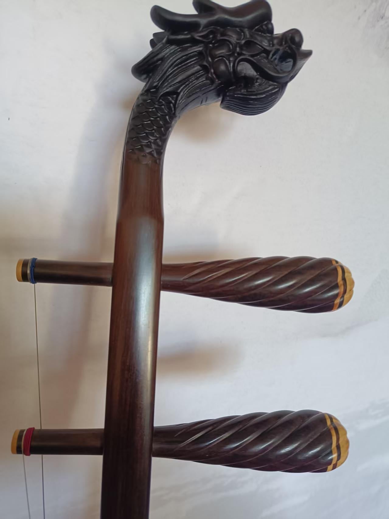 LANDTOM Premium Aged Rosewood Dragon Head Erhu Professional Chinese Two-String Violin Performance Grade Collectible Instrument Custom Available