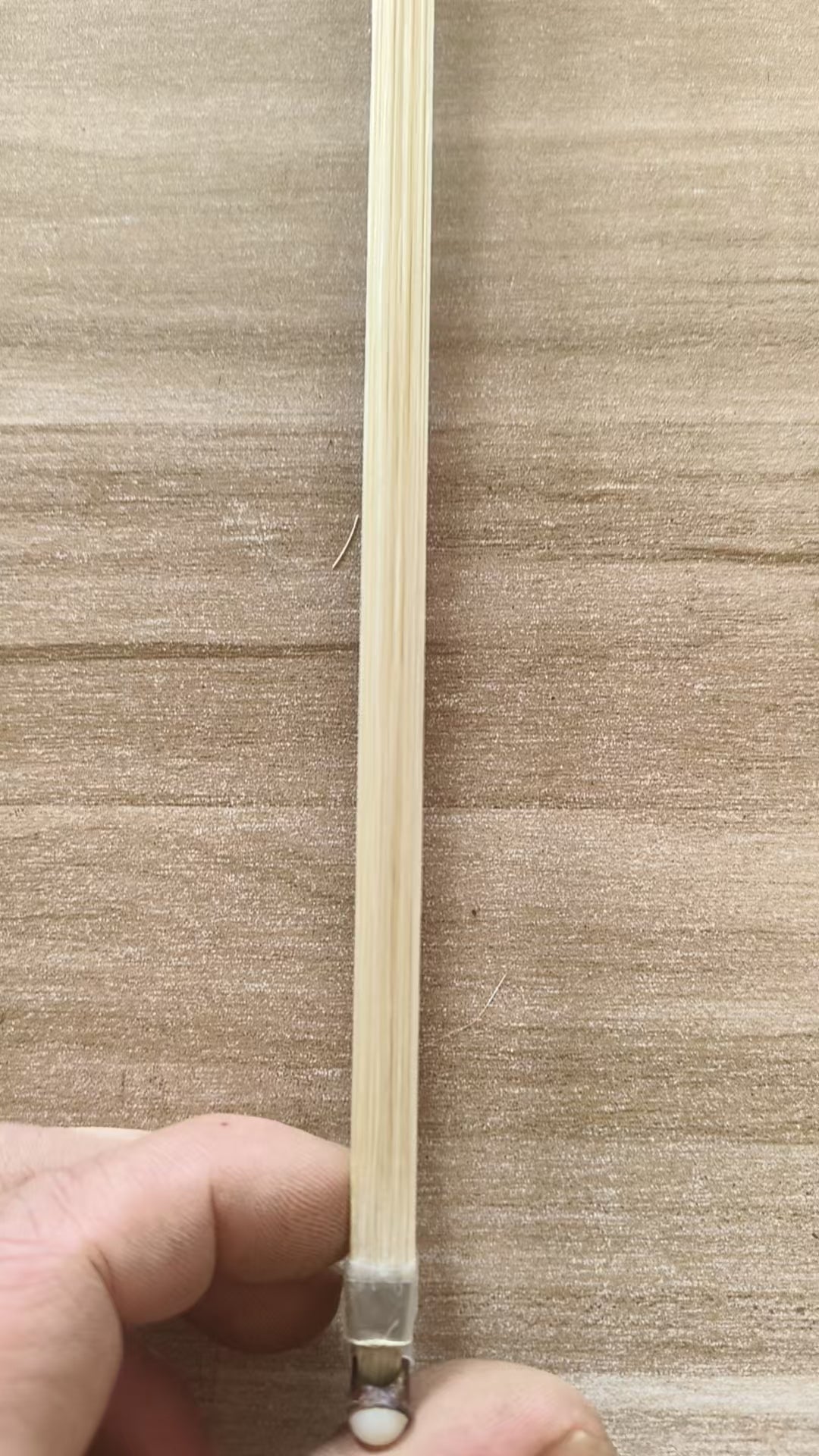 Landtom Professional Erhu Bow with Premium Horsehair, Natural Bamboo Shaft, Bone Frog & Screw