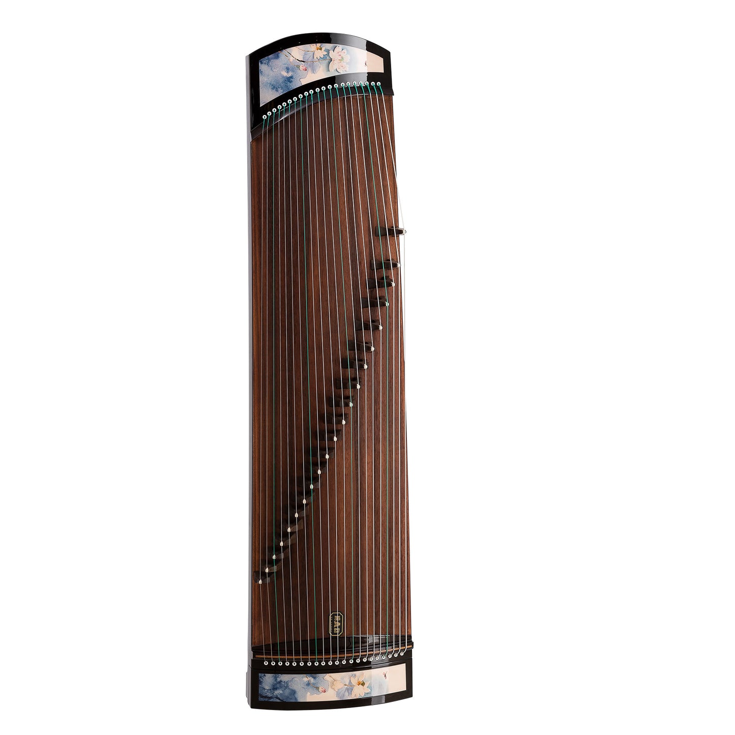LANDTOM High level Dalbergia Cochinchinensis（酸枝木）Wood （实木）Travel Guzheng(135cm) with silk painting For Adults/Children/Senior/Intermediate/Beginner
