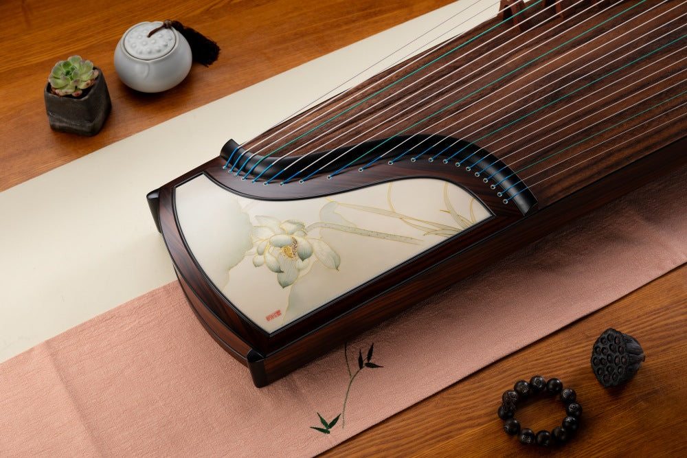 LANDTOM Professional Sandal and Paulownia Guzheng Whispers of Lotus (163cm) for Adults/Children/Senior/Intermediate/Beginner