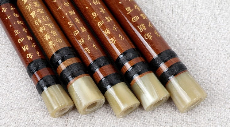 LANDTOM Flute Dizi Pluggable Handmade Traditional Chinese Instrument with Bamboo Membrane