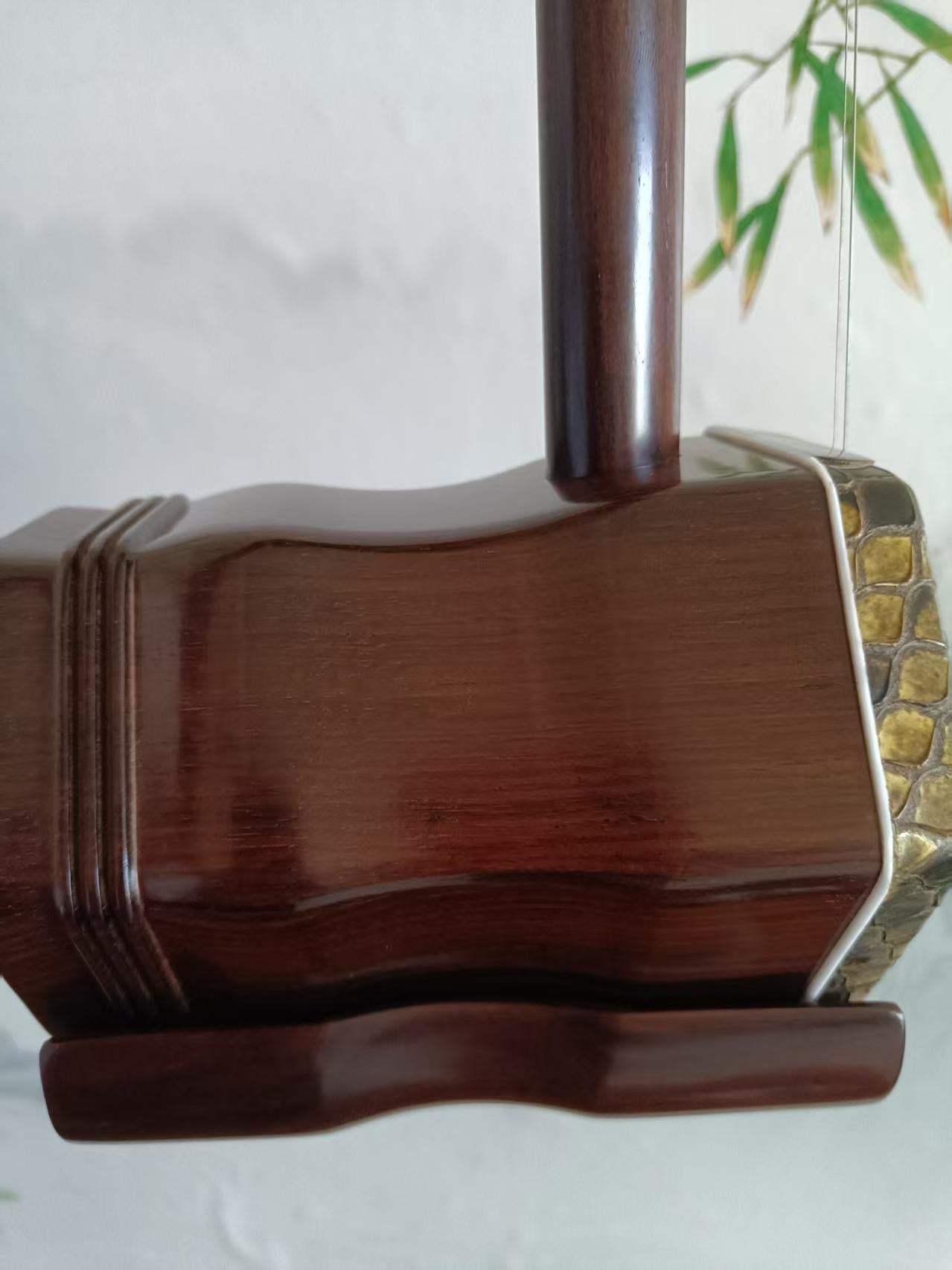 LANDTOM Professional Aged Rosewood Erhu Handmade Chinese Two-String Violin Performance Grade Musical Instrument
