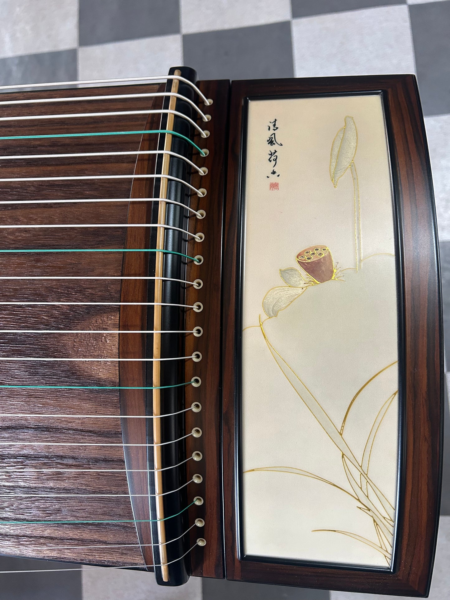LANDTOM Professional Sandal and Paulownia Guzheng Whispers of Lotus (163cm) for Adults/Children/Senior/Intermediate/Beginner