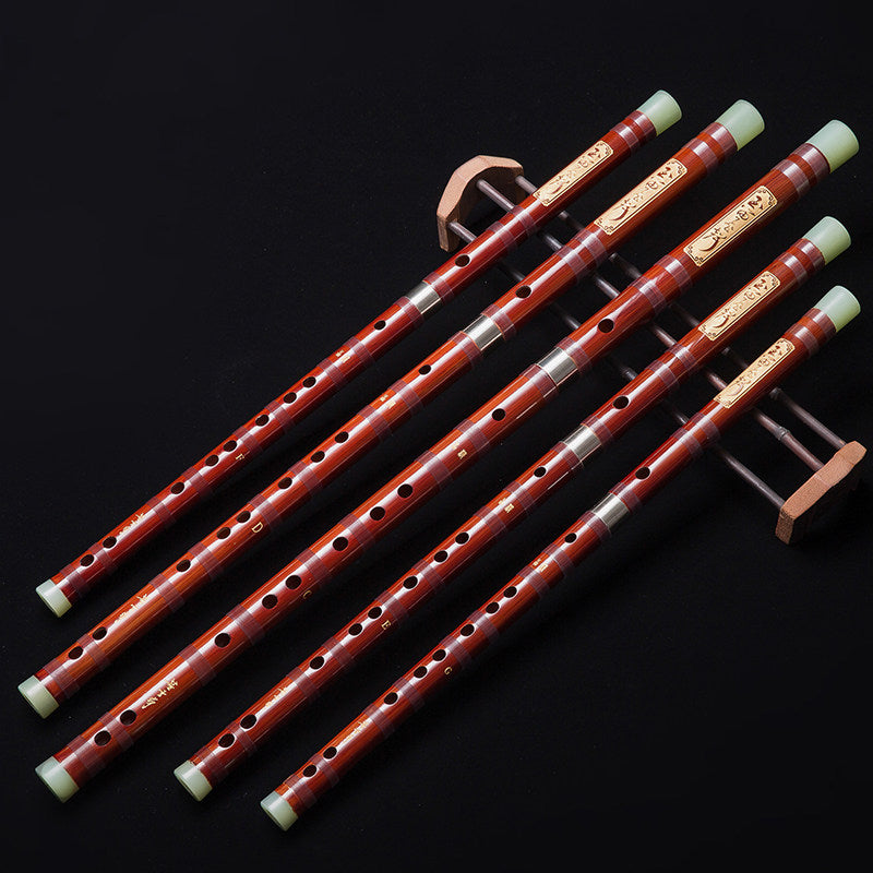 LANDTOM Selected Professional Bamboo Dizi 8886 Bitter Bamboo Chinese Transverse Flute C D E F Key Made & Signed by Dong Xuehua