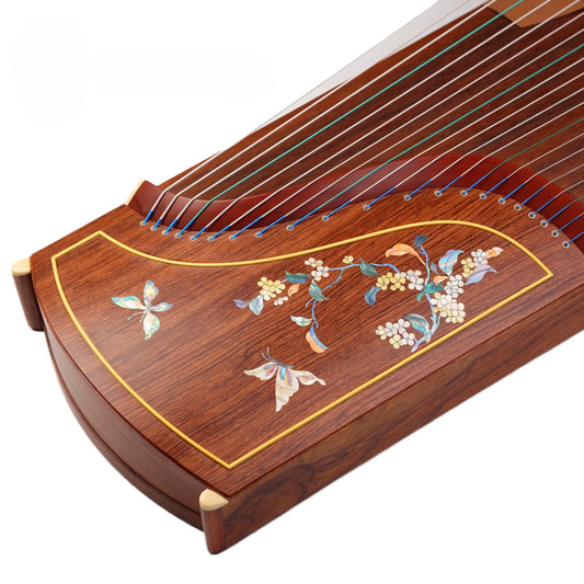 Dunhuang Professional Level Endless Summer Bloom African Rosewood Guzheng 694L-WY 敦煌牌无尽夏花 for Professional Performancers Graded Examinations