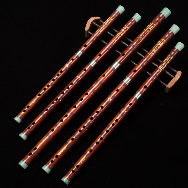 LANDTOM Selected Professional Bamboo Dizi 8885 Bitter Bamboo Chinese Transverse Flute C D E F Key Made & Signed by Dong Xuehua