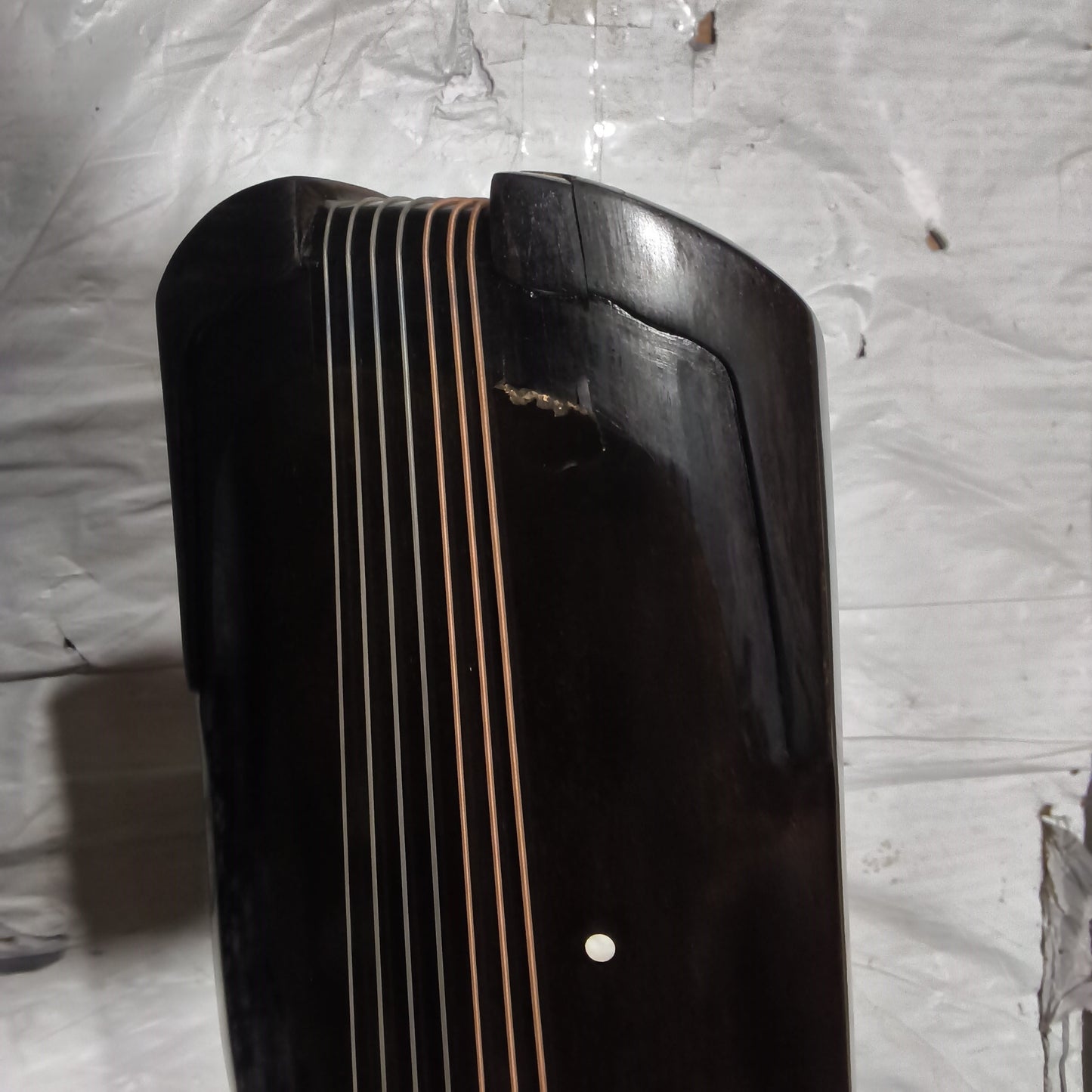 LANDTOM Second-Hand Used High Level 60+ Years Fir Wood Guqin (Gelatinum Cornus cervis/Lu Jiao Shuang Antler Frost included) for Beginner and Intermediates