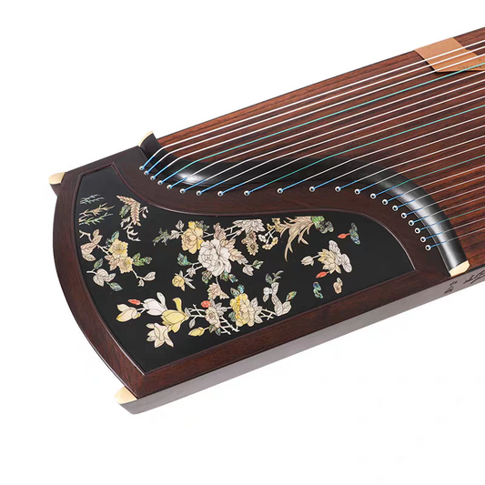 Dunhuang Professional Performance Level Master Limited Series Black Walnut Guzheng HC2KK/QLC 敦煌牌繁花似锦 for Professionals