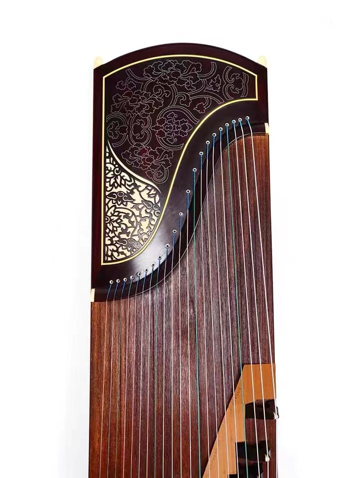 LANDTOM authentic Dunhuang 698JM Concert/Collection Level  Dalbergia broadleaf（阔叶黄檀）163cm Guzheng (A)