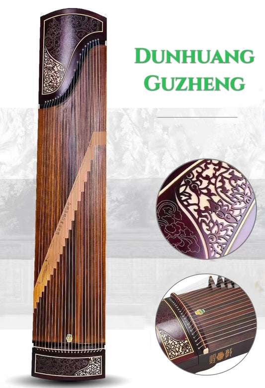 LANDTOM authentic Dunhuang 698JM Concert/Collection Level  Dalbergia broadleaf(阔叶黄檀)163cm Guzheng (A)