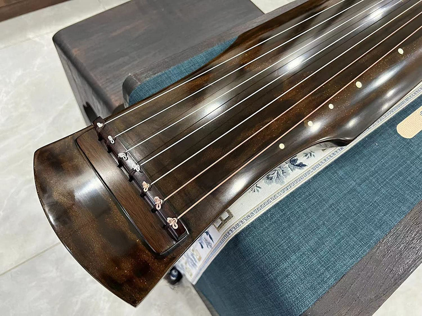 LANDTOM High-Level/Concert level pure handmade Fuxi style 100+ years Fir(杉木）Guqin/Chinese zither by famous master