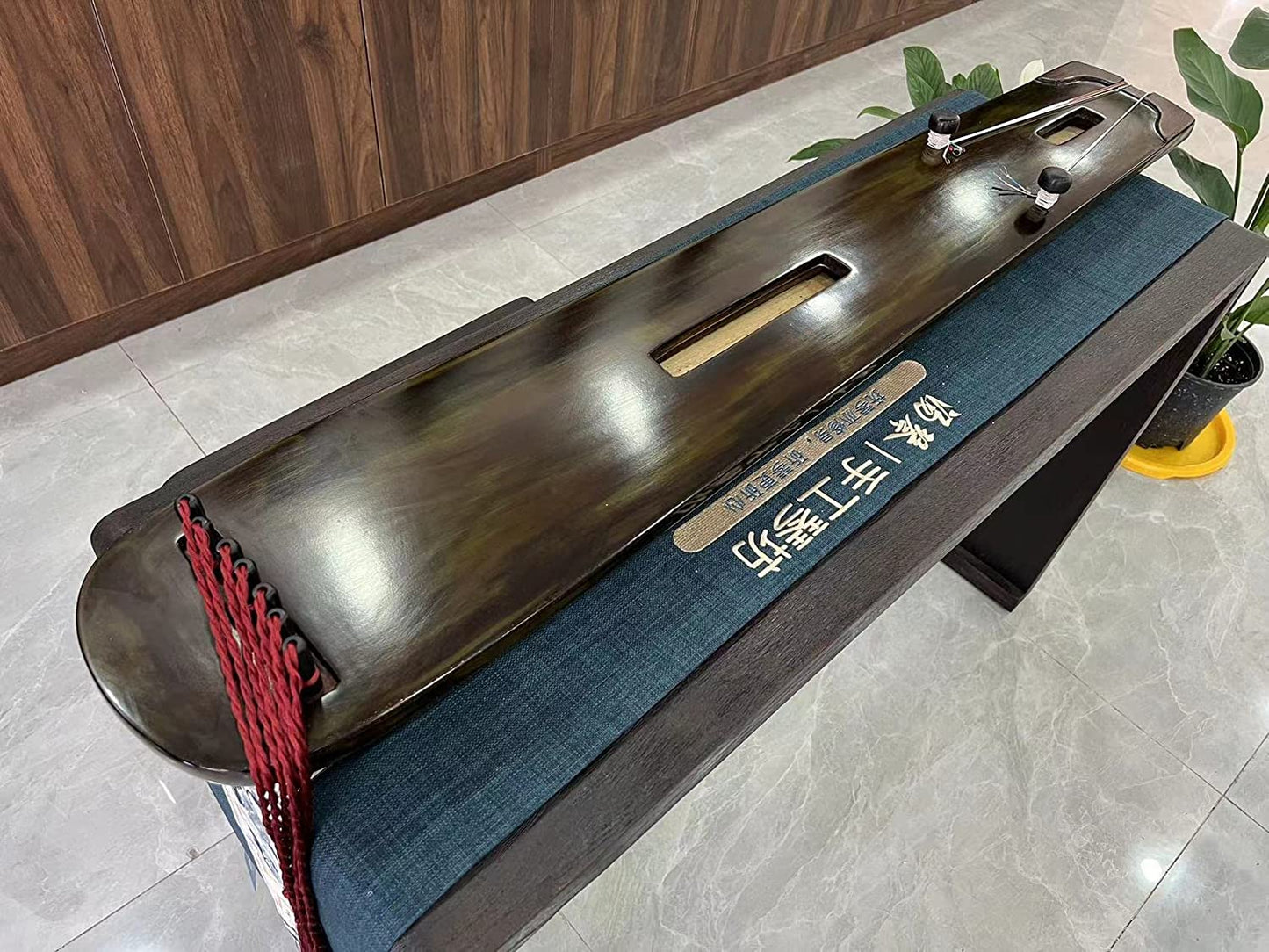 LANDTOM Collection level pure handmade Hundun style a hundred years Fir Guqin/Chinese zither by famous master