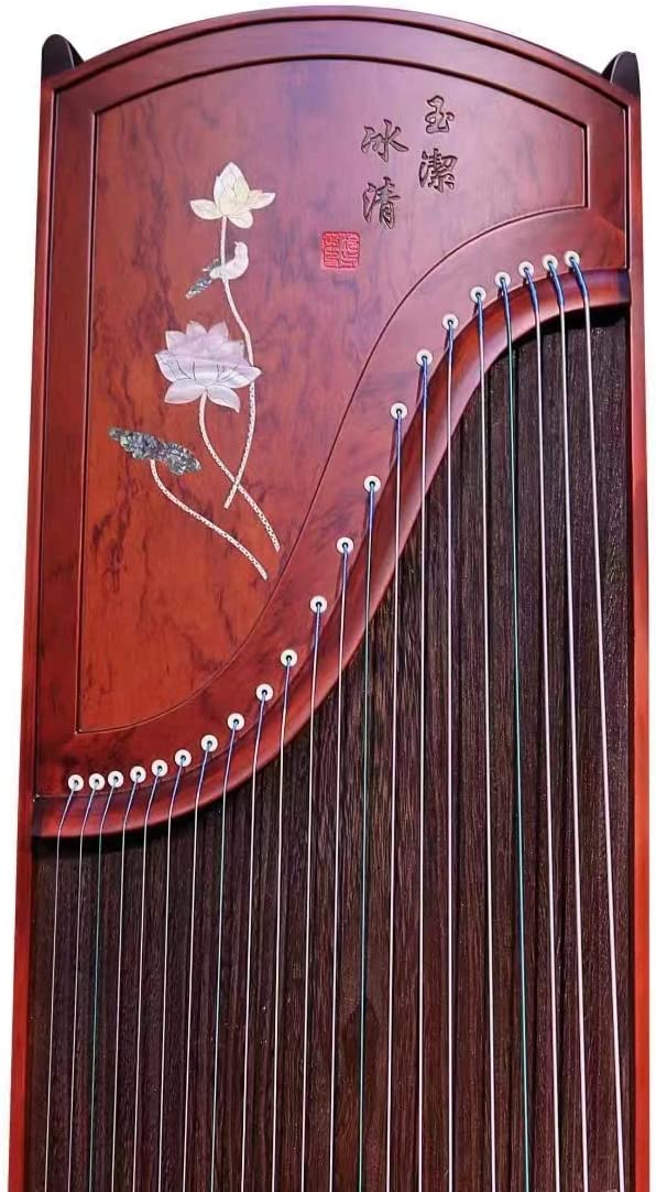 LANDTOM High level Rosewood (花梨木）Wood Guzheng(163cm) with Hand-Carved Craftwork For Adults/Children/Senior/Intermediate/Beginner…