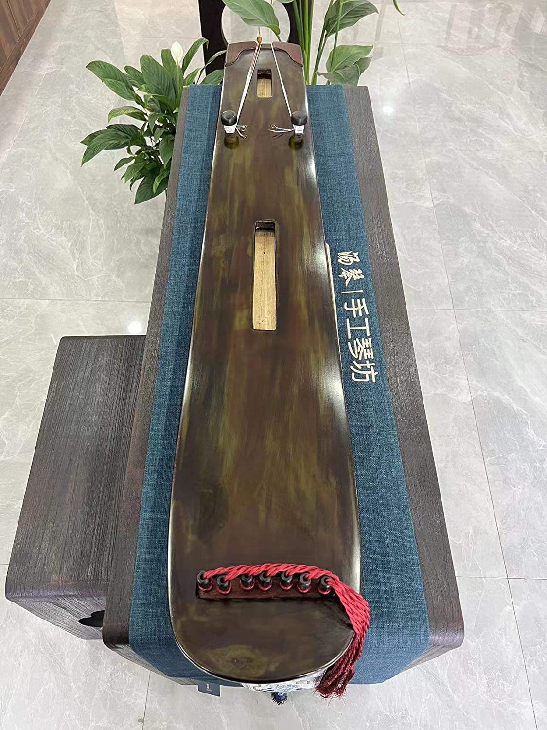 LANDTOM Collection level pure handmade Hundun style a hundred years Fir Guqin/Chinese zither by famous master