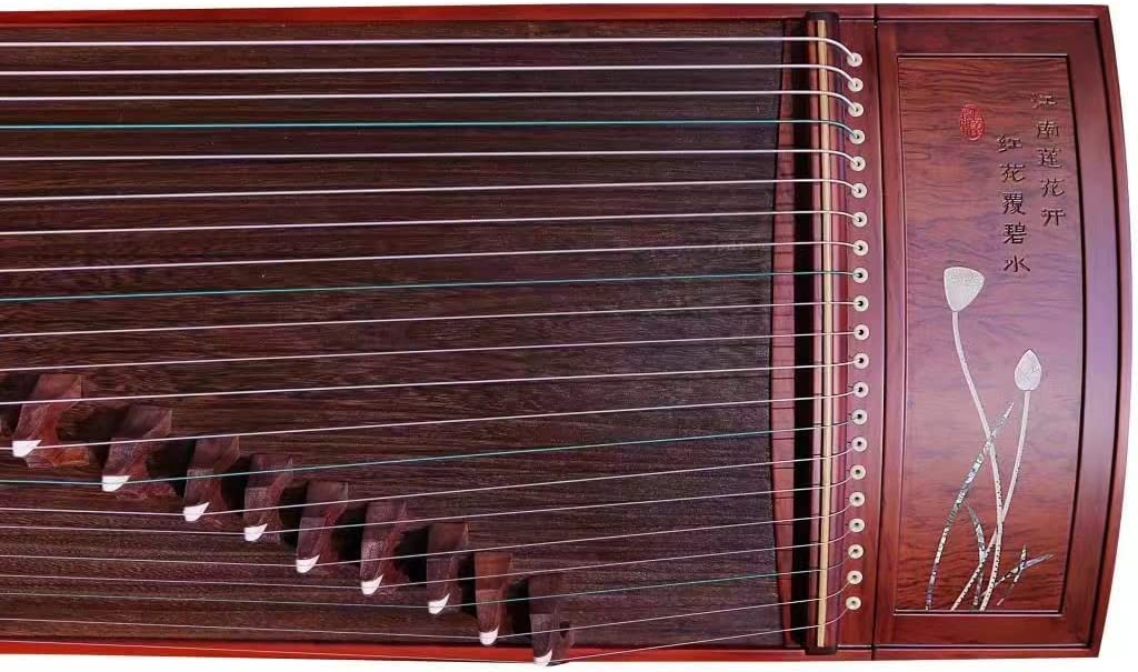 LANDTOM High level Rosewood (花梨木）Wood Guzheng(163cm) with Hand-Carved Craftwork For Adults/Children/Senior/Intermediate/Beginner…