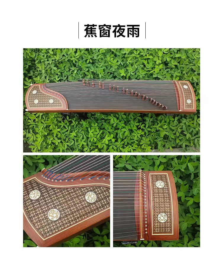 Landtom Professional Paulownia Guzheng（163cm）for Adults/beginner (Drizzling rain)